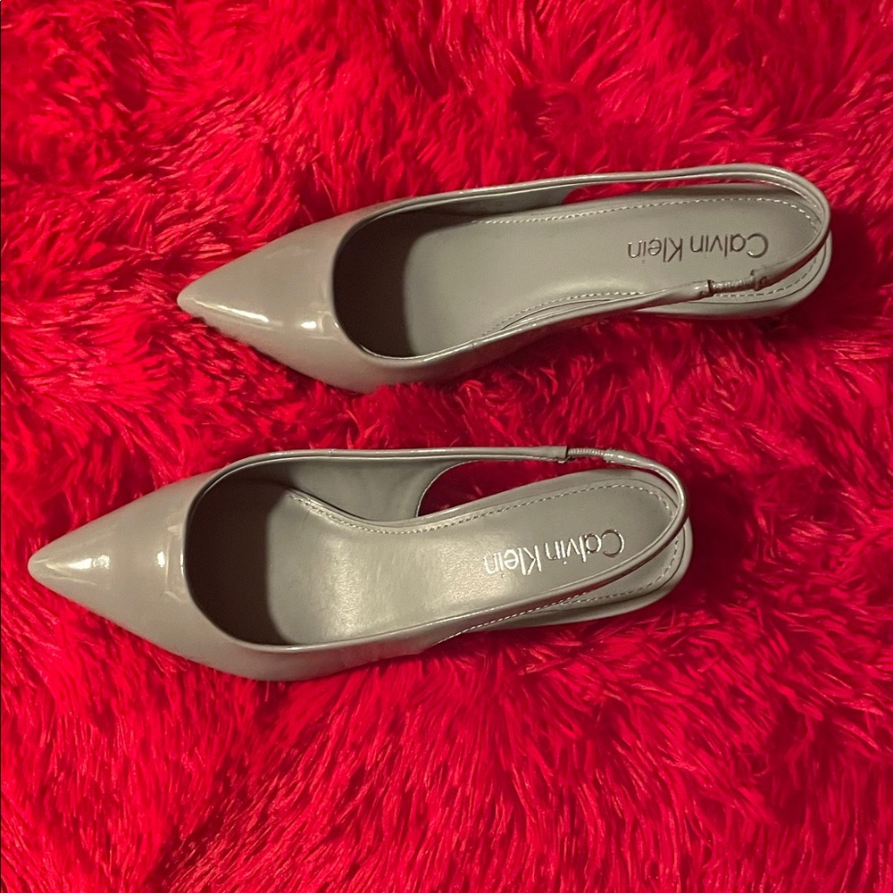 Calvin Klein Women's Elegant Gray Heels